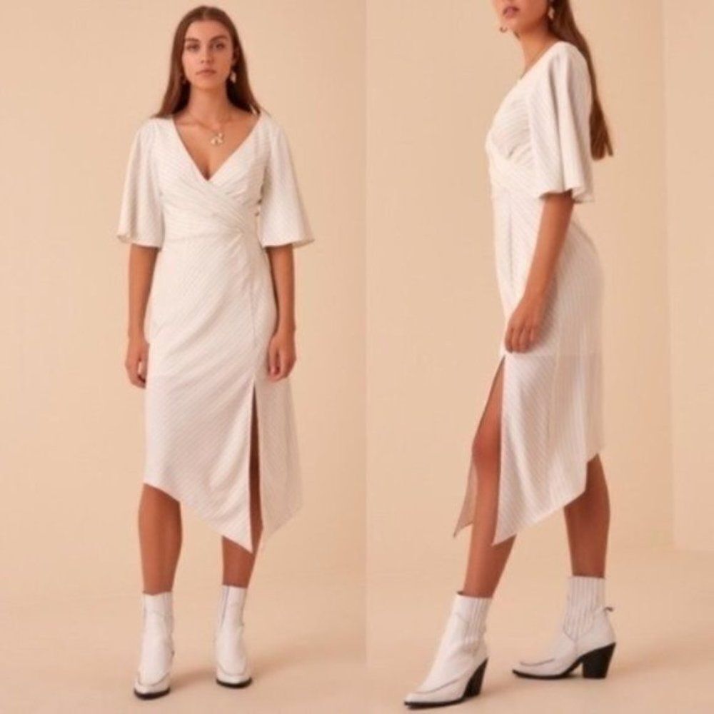 FINDERS KEEPERS THE LABEL Flamenco Faux Wrap Dress